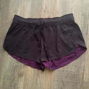 Lululemon grey/fuschia Choose a Side Reversible Shorts